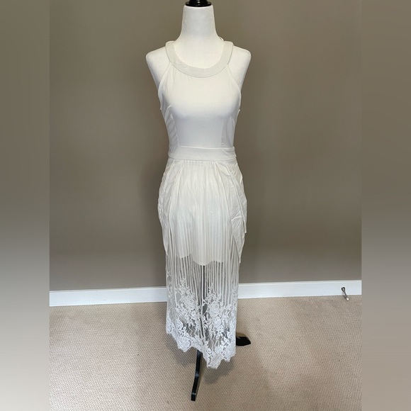 Shareen Dresses & Skirts - Shareen Lace Overlay White Maxi - AU 8 - NWT
Polyester